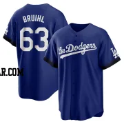 Justin Bruihl Men's Los Angeles Dodgers Royal Replica 2021 City Connect Jersey