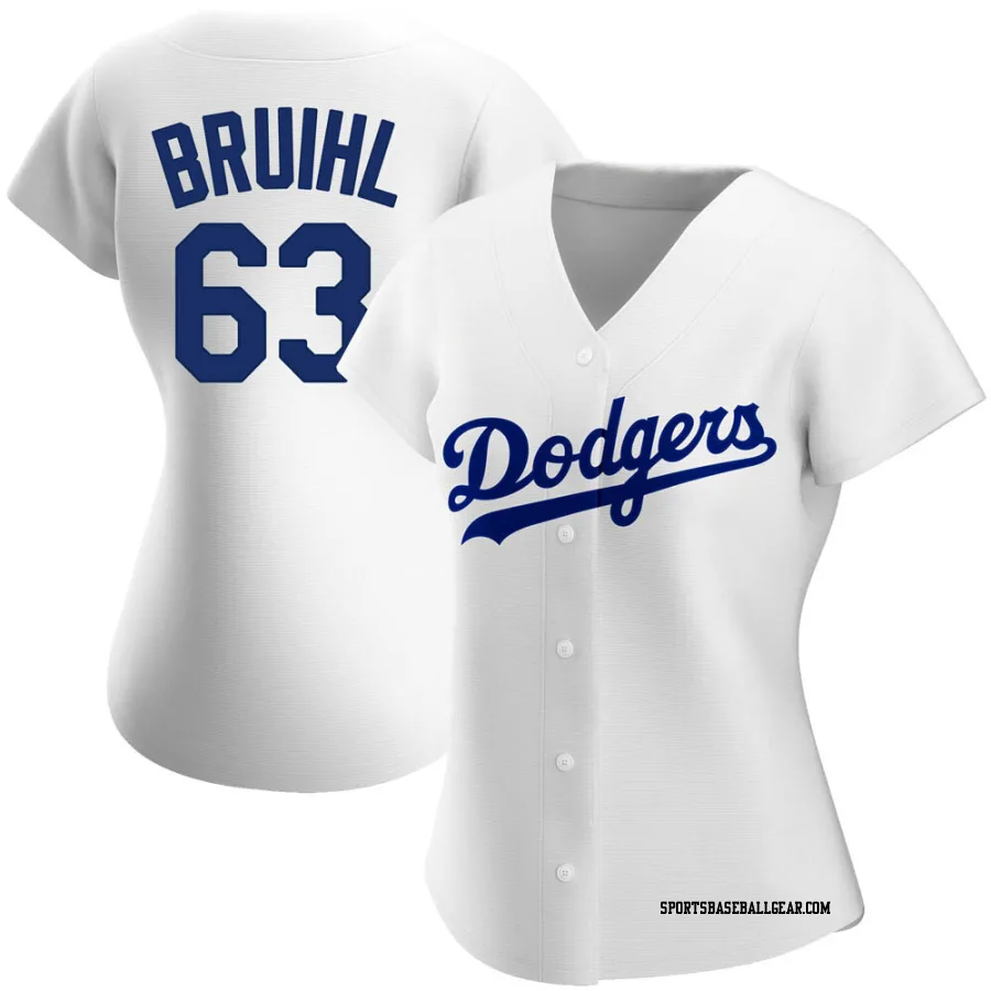 Justin Bruihl Women's Los Angeles Dodgers White Replica Home Jersey