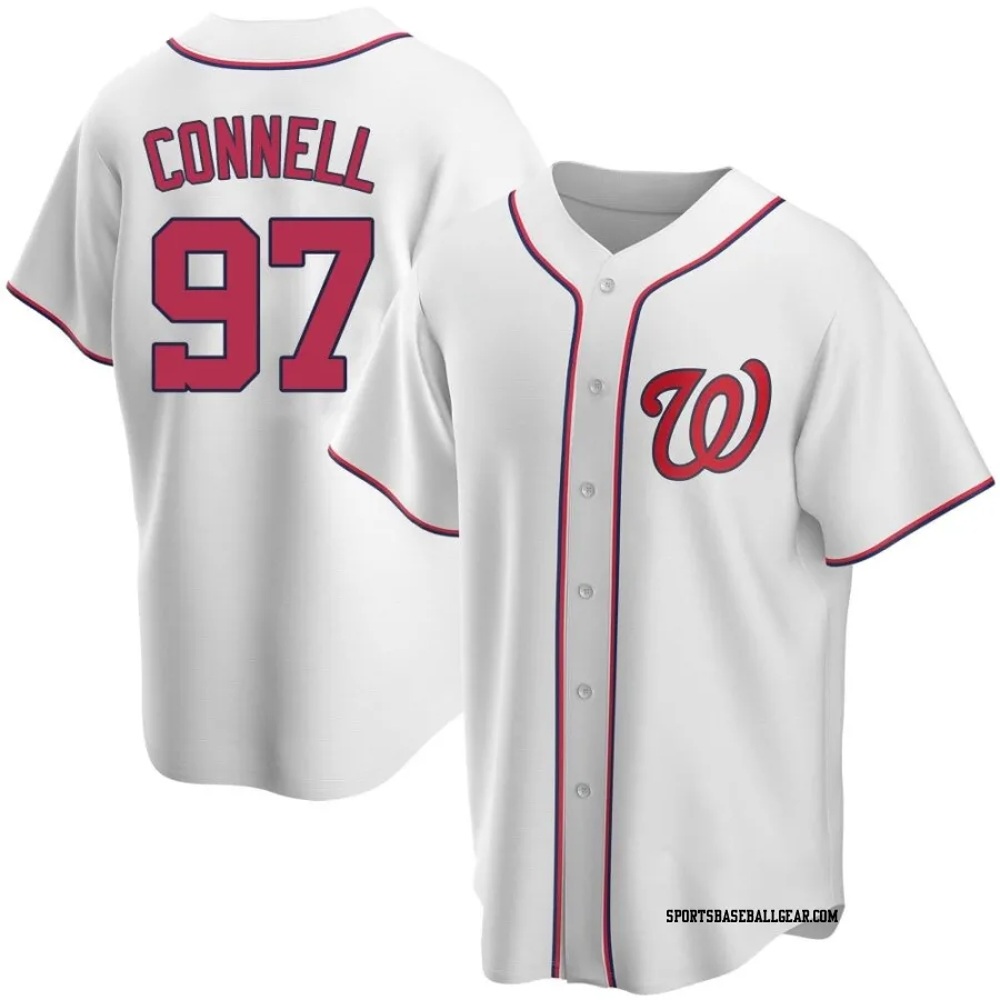 Justin Connell Youth Washington Nationals White Replica Home Jersey