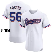 Justin Foscue Men's Texas Rangers Gold Elite White 2024 Collection Jersey