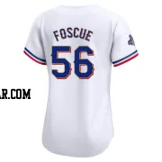 Justin Foscue Women's Texas Rangers Gold Limited White 2024 Collection Jersey