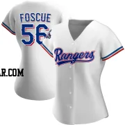 Justin Foscue Women's Texas Rangers White Authentic Home 2023 World Series Champions Jersey