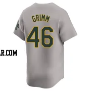 Justin Grimm Men's Oakland Athletics Gray Limited Away Jersey