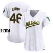 Justin Grimm Women's Oakland Athletics White Limited Home Jersey