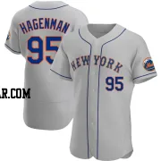 Justin Hagenman Men's New York Mets Gray Authentic Road Jersey