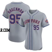 Justin Hagenman Men's New York Mets Gray Elite Road Jersey