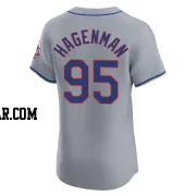 Justin Hagenman Men's New York Mets Gray Elite Road Jersey