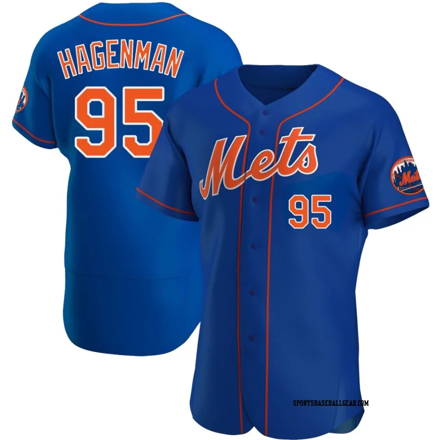 Justin Hagenman Men's New York Mets Royal Authentic Alternate Jersey