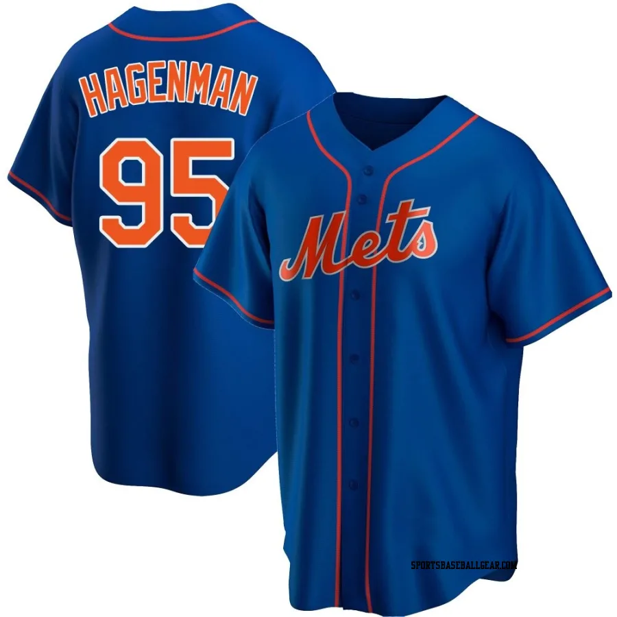 Justin Hagenman Men's New York Mets Royal Replica Alternate Jersey