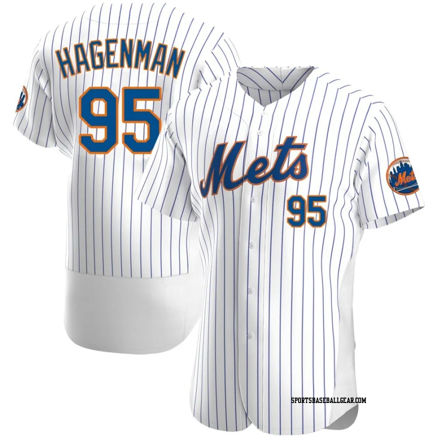 Justin Hagenman Men's New York Mets White Authentic Home Jersey