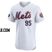 Justin Hagenman Men's New York Mets White Elite Home Patch Jersey