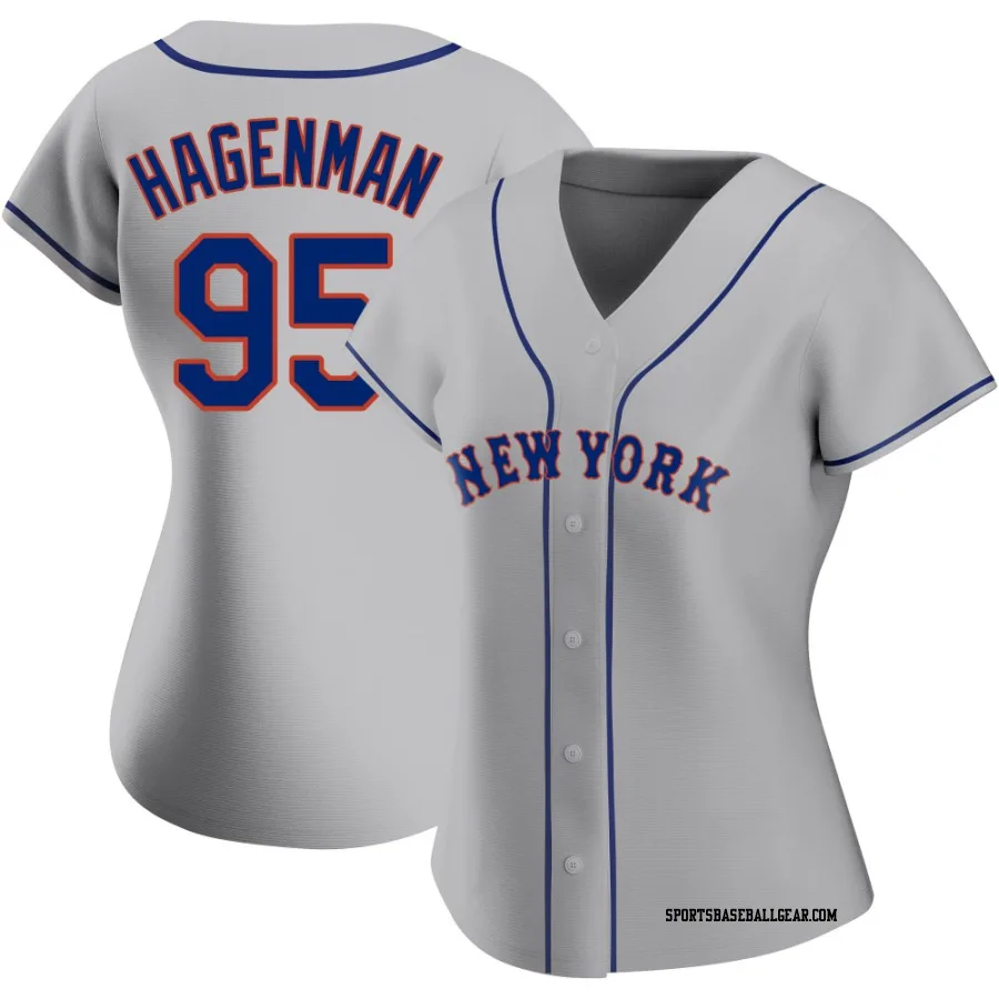 Justin Hagenman Women's New York Mets Gray Authentic Road Jersey