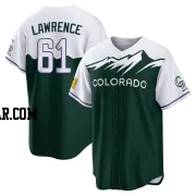 Justin Lawrence Men's Colorado Rockies Green Replica 2022 City Connect Jersey