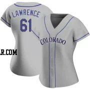 Justin Lawrence Women's Colorado Rockies Gray Replica Road Jersey