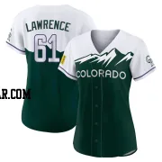 Justin Lawrence Women's Colorado Rockies Green Authentic 2022 City Connect Jersey