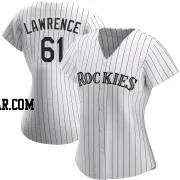 Justin Lawrence Women's Colorado Rockies White Authentic Home Jersey