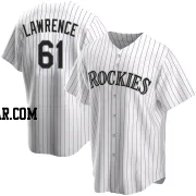 Justin Lawrence Youth Colorado Rockies White Replica Home Jersey