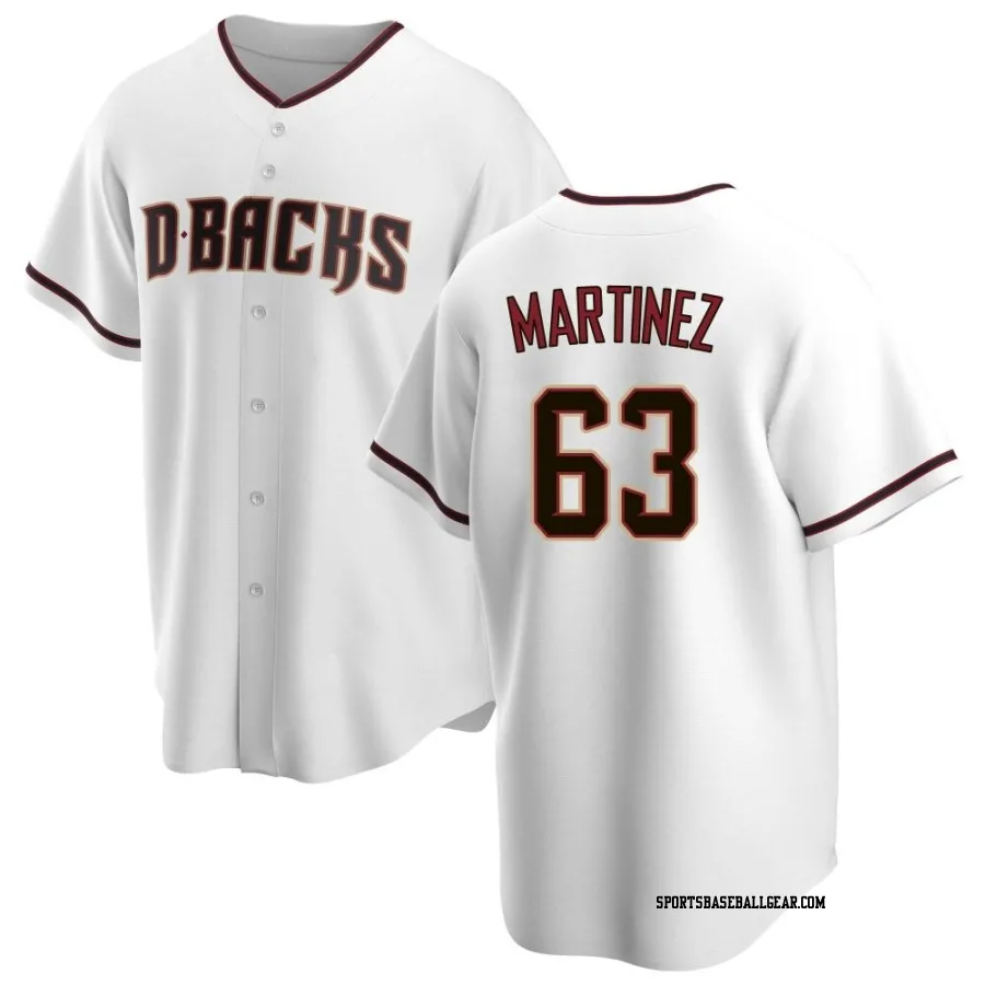 Justin Martinez Men's Arizona Diamondbacks White Replica Home Jersey