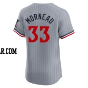 Justin Morneau Men's Minnesota Twins Gray Elite Road Jersey