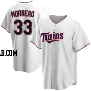 Justin Morneau Men's Minnesota Twins White Replica Home Jersey