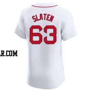 Justin Slaten Men's Boston Red Sox White Elite Home Jersey