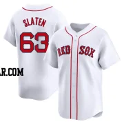 Justin Slaten Men's Boston Red Sox White Limited Home Jersey