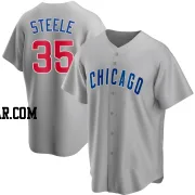 Justin Steele Youth Chicago Cubs Gray Replica Road Jersey