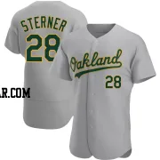 Justin Sterner Men's Oakland Athletics Gray Authentic Road Jersey