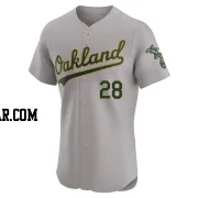 Justin Sterner Men's Oakland Athletics Gray Elite Road Jersey