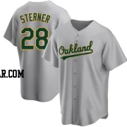 Justin Sterner Men's Oakland Athletics Gray Replica Road Jersey