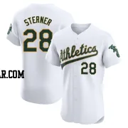 Justin Sterner Men's Oakland Athletics White Elite Home Jersey