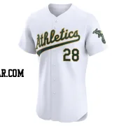 Justin Sterner Men's Oakland Athletics White Elite Home Jersey