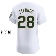 Justin Sterner Men's Oakland Athletics White Elite Home Jersey