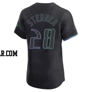 Justin Sterner Men's Tampa Bay Rays Charcoal Elite 2024 City Connect Jersey