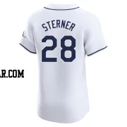 Justin Sterner Men's Tampa Bay Rays White Elite Home Jersey