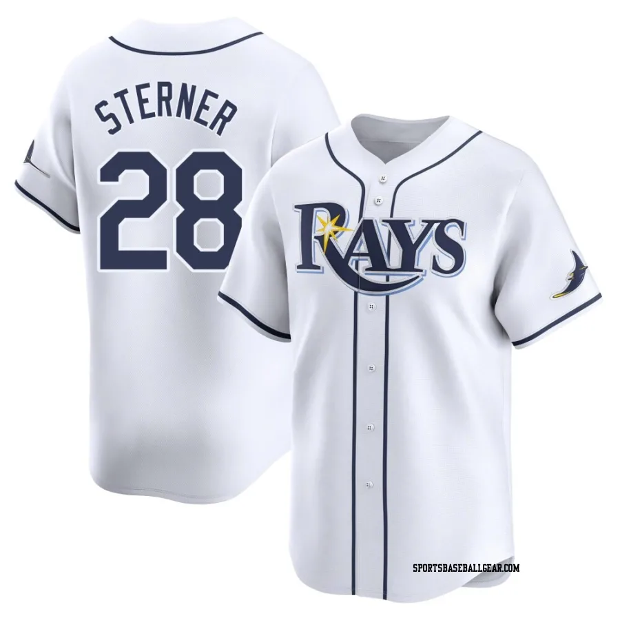 Justin Sterner Men's Tampa Bay Rays White Limited Home Jersey