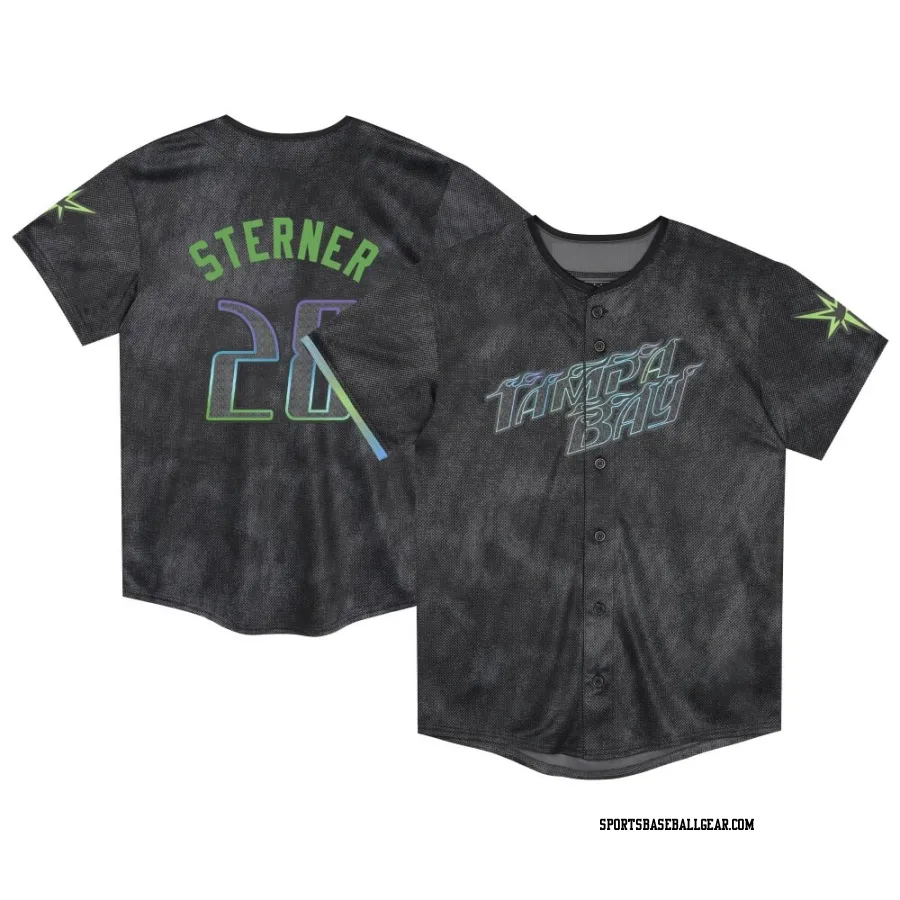 Justin Sterner Toddler Tampa Bay Rays Charcoal Limited 2024 City Connect Jersey