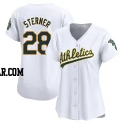 Justin Sterner Women's Oakland Athletics White Limited Home Jersey