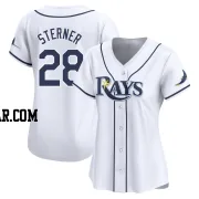 Justin Sterner Women's Tampa Bay Rays White Limited Home Jersey