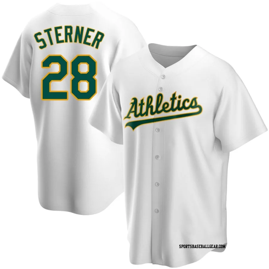 Justin Sterner Youth Oakland Athletics White Replica Home Jersey