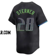 Justin Sterner Youth Tampa Bay Rays Charcoal Limited 2024 City Connect Jersey