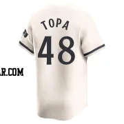 Justin Topa Men's Minnesota Twins Cream Limited Alternate Jersey