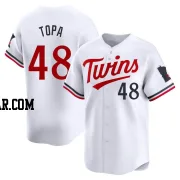 Justin Topa Men's Minnesota Twins White Limited Home Jersey