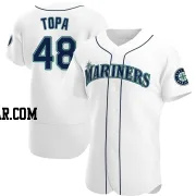 Justin Topa Men's Seattle Mariners White Authentic Home Jersey