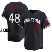 Justin Topa Youth Minnesota Twins Navy Limited Alternate Jersey