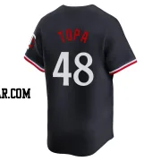 Justin Topa Youth Minnesota Twins Navy Limited Alternate Jersey