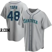 Justin Topa Youth Seattle Mariners Gray Replica Road Jersey