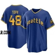 Justin Topa Youth Seattle Mariners Royal Replica 2023 City Connect Jersey