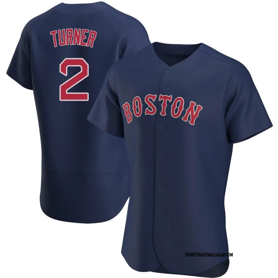 Justin Turner Men's Boston Red Sox Navy Authentic Alternate Jersey