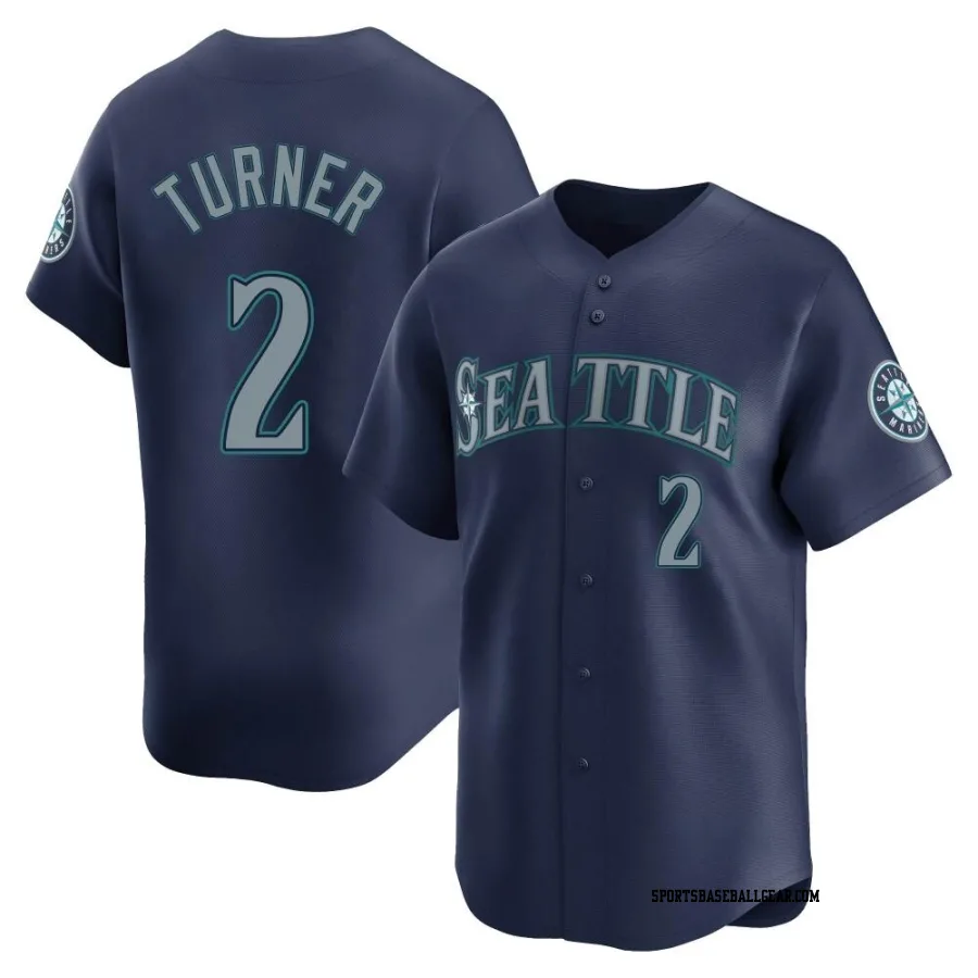 Justin Turner Men's Seattle Mariners Navy Limited Road Jersey